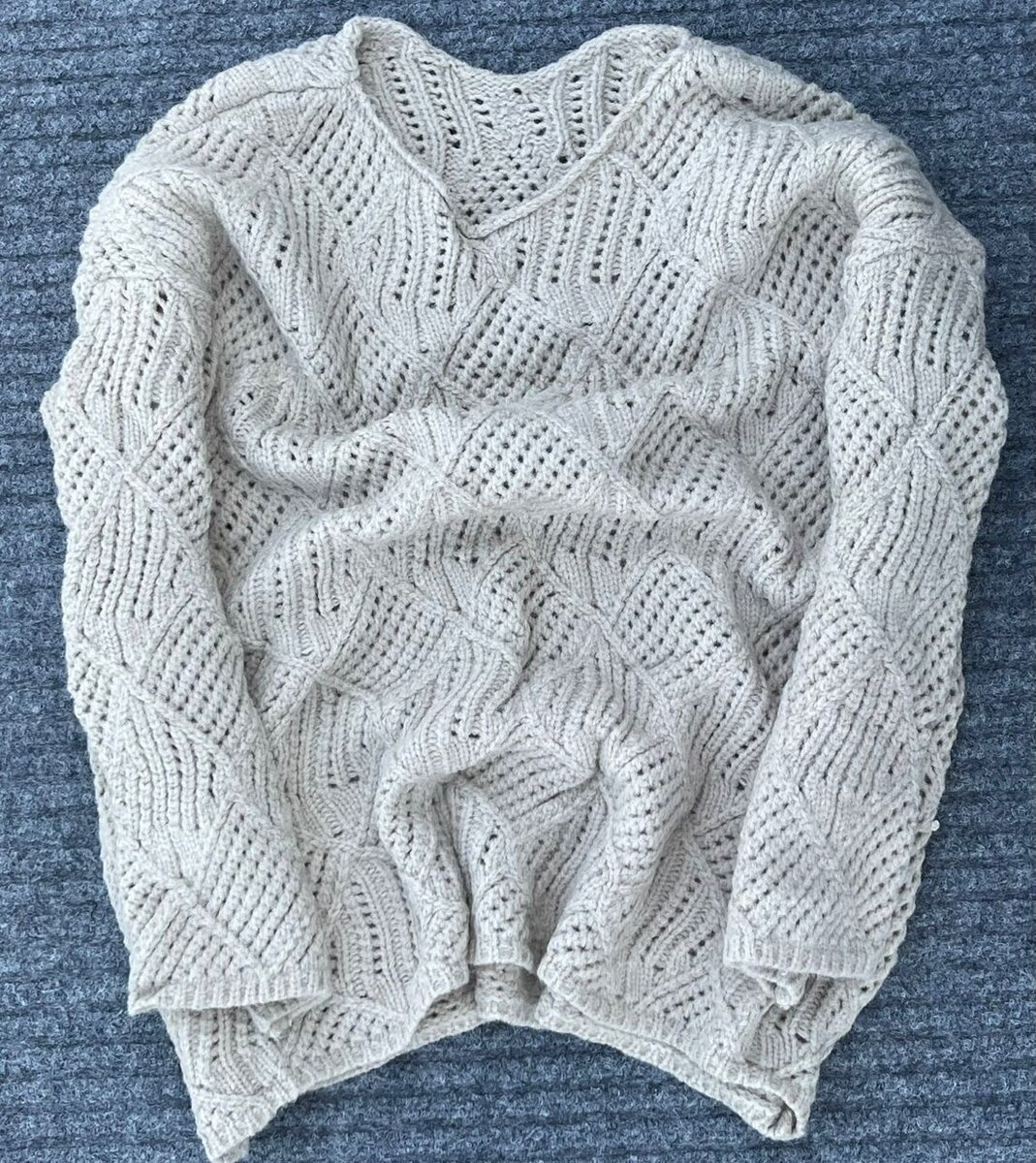 Pull tricoté fait main