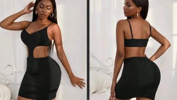 Minirobe noire élégante pour femmes