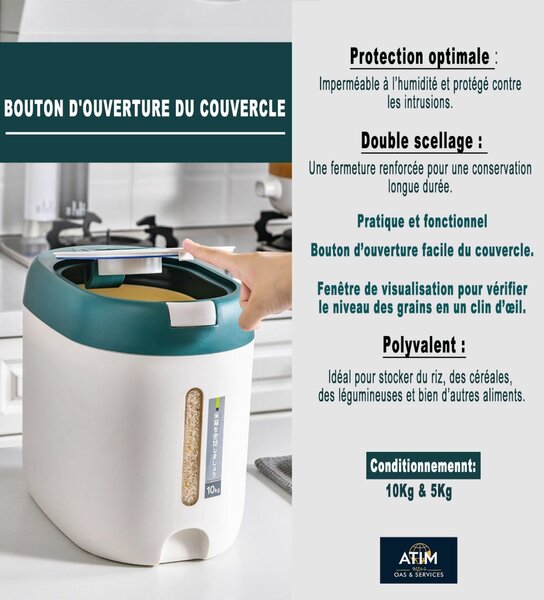 Récipient de stockage 5kg