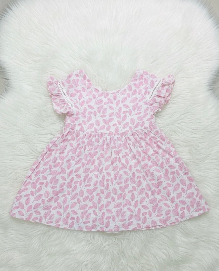Robe Enfant Fleurs Roses