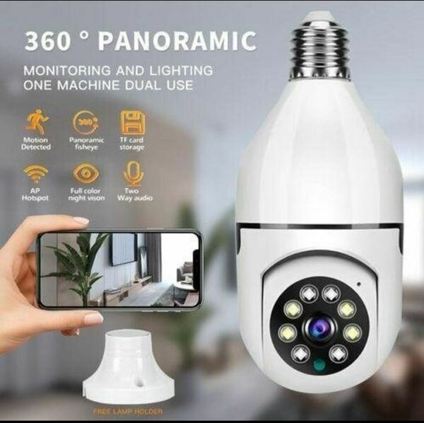 Caméra de surveillance LED 360°