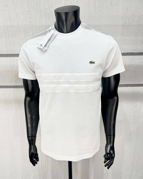 T-shirt Lacoste blanc homme