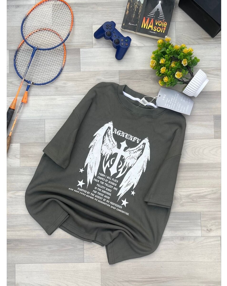 T-shirt imprimé homme col rond