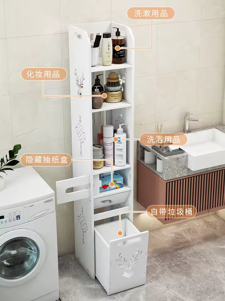 Armoire de salle de bain étroite