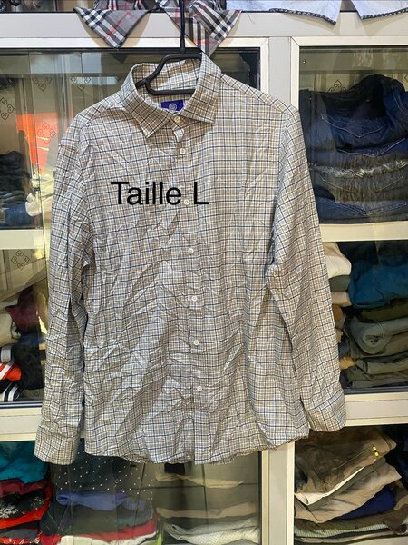 Chemise homme à carreaux