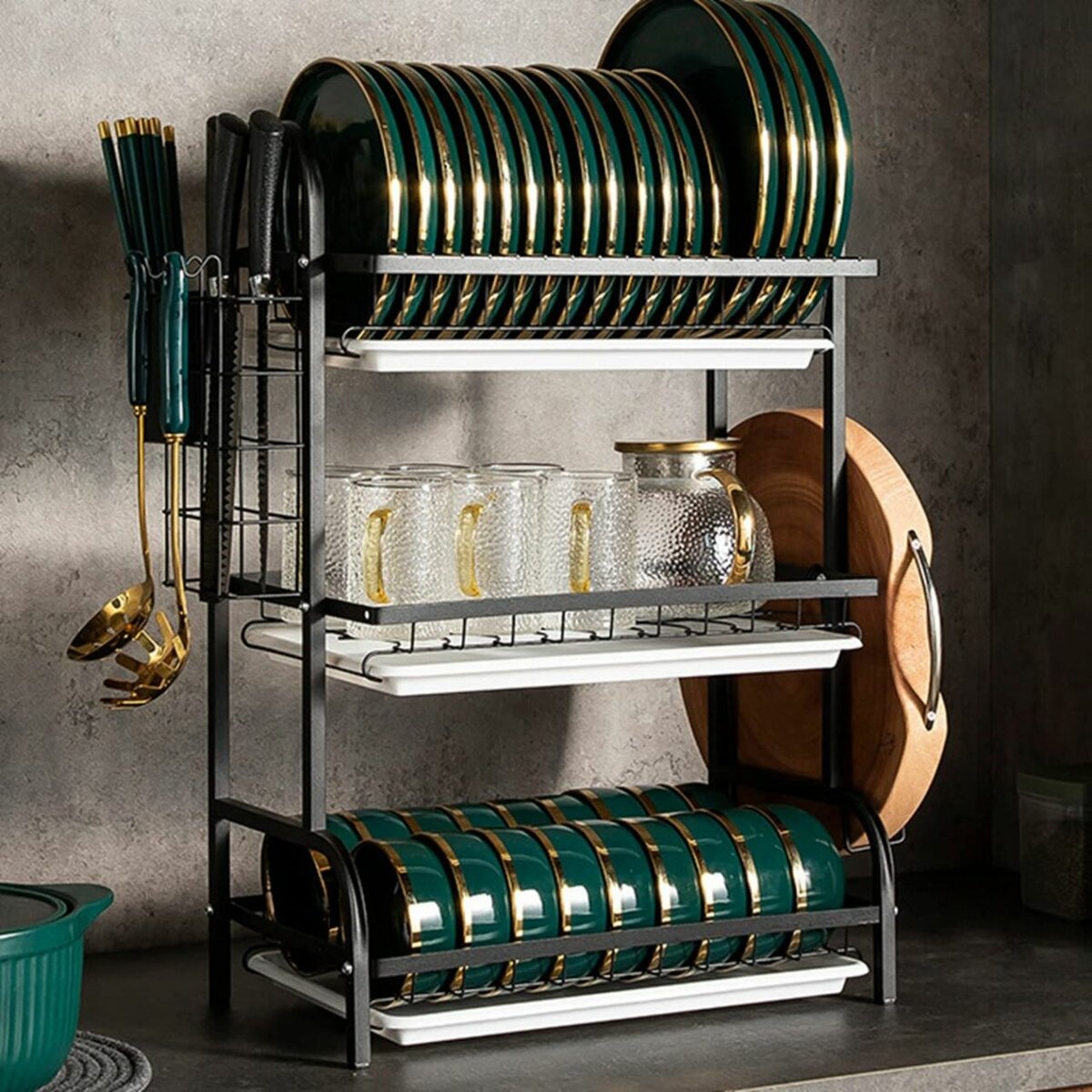 Égouttoir à Vaisselle 3 Niveaux