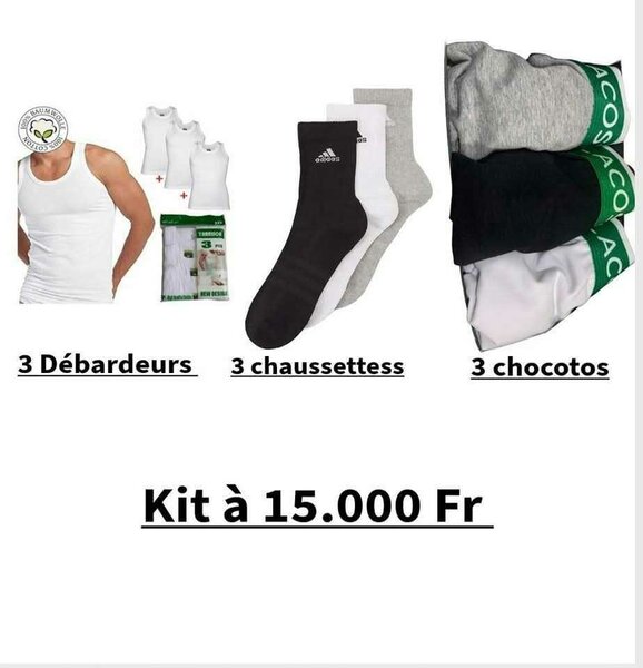 Kit de sous-vêtements pour homme