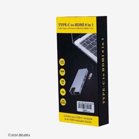 Hub USB-C 8-en-1 Multifonction