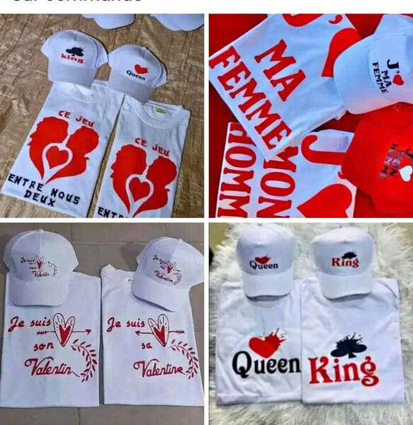 T-shirt Saint Valentin personnalisé