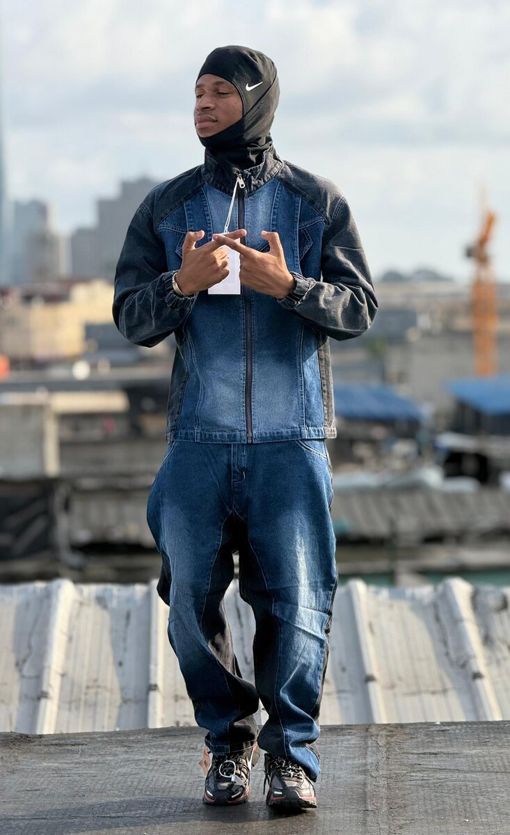 Costume denim décontracté