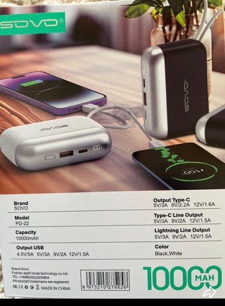 Power bank  SOVO 10000mAh