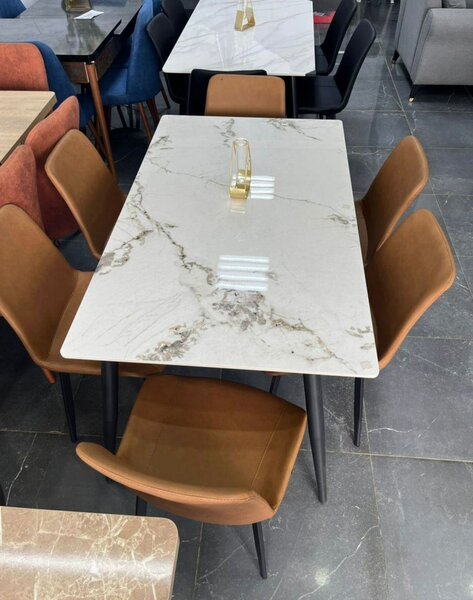 table à manger marbre 6 places
