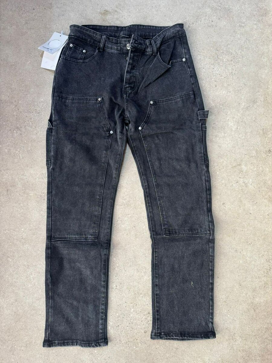 Jeans cargo gris foncé