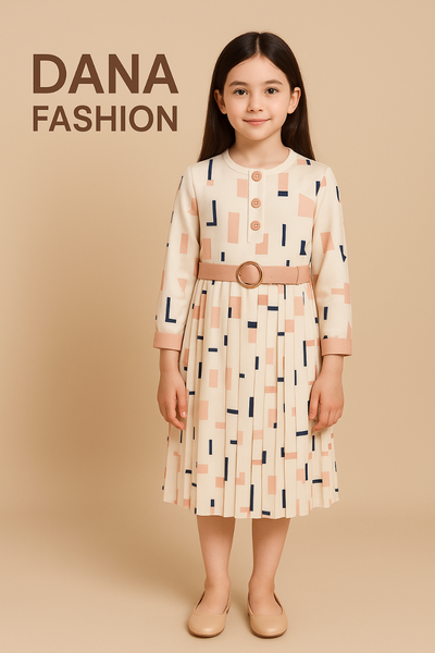 Robe enfant moderne géométrique