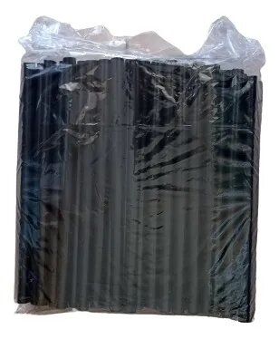 Pailles Noires Réutilisables