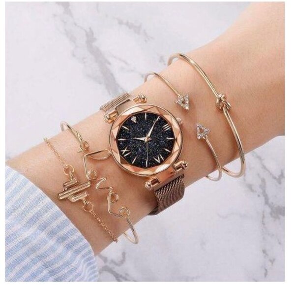 Ensemble Montre et Bijoux pour Femme