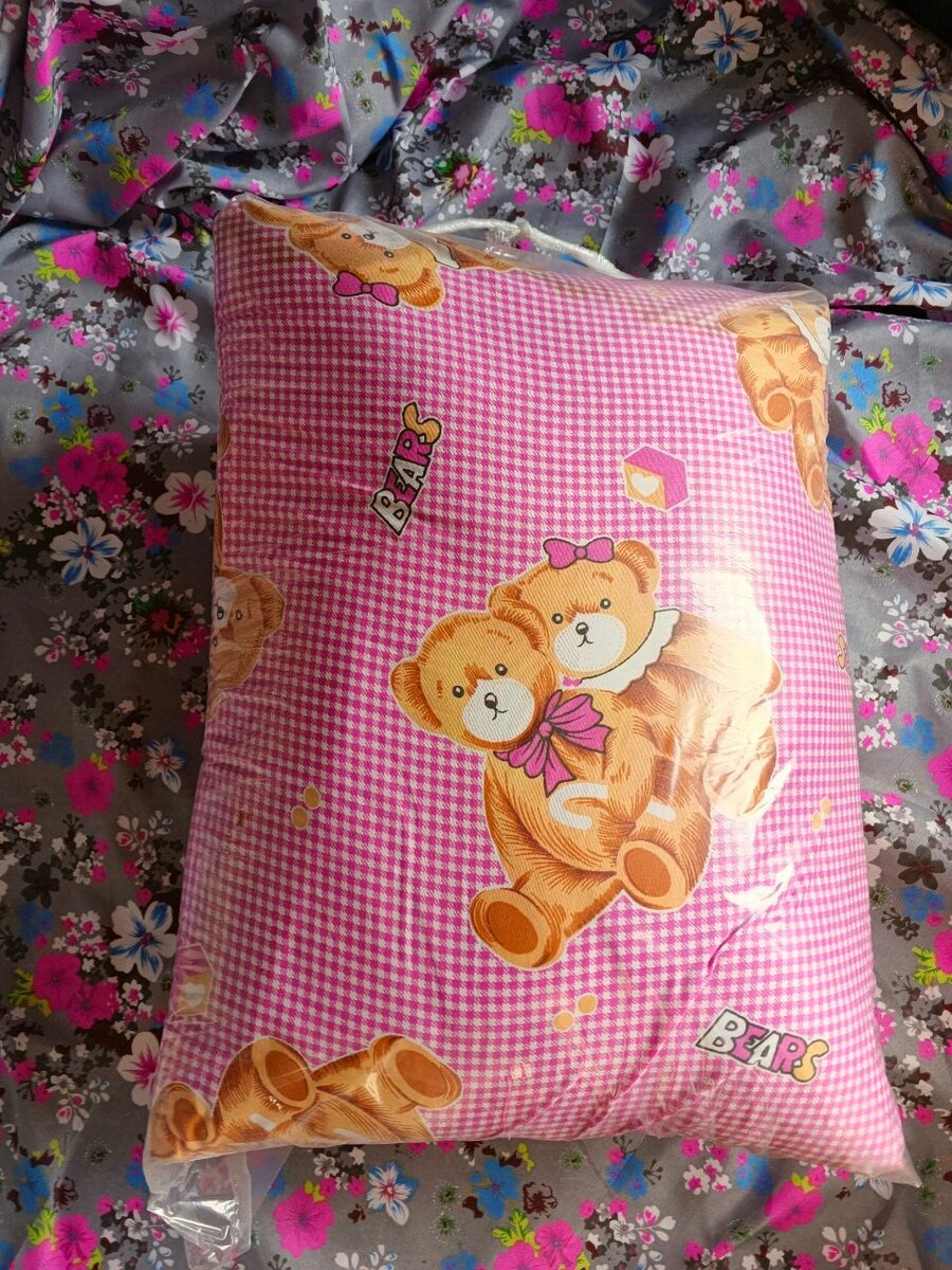 Oreiller doux motifs ours