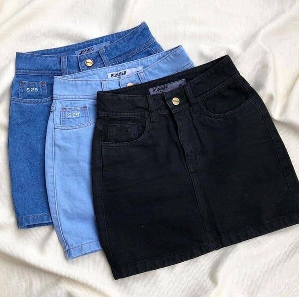 Jupe en denim pour femme