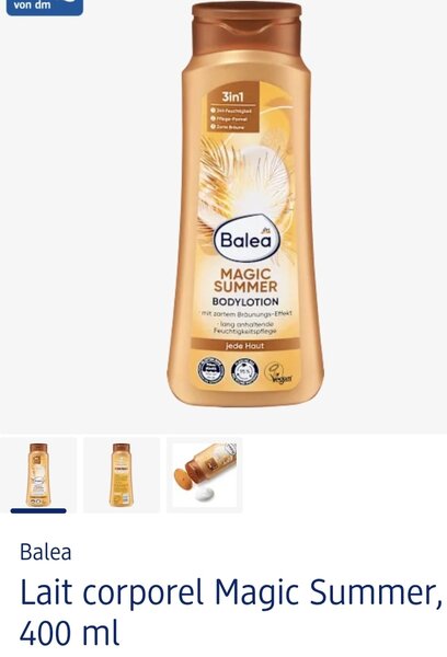 Lait corporel Magic Summer Balea