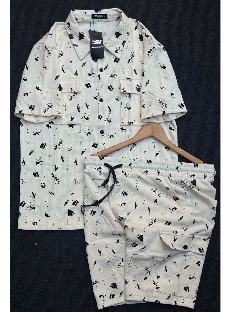 Ensemble chemise et short imprimé