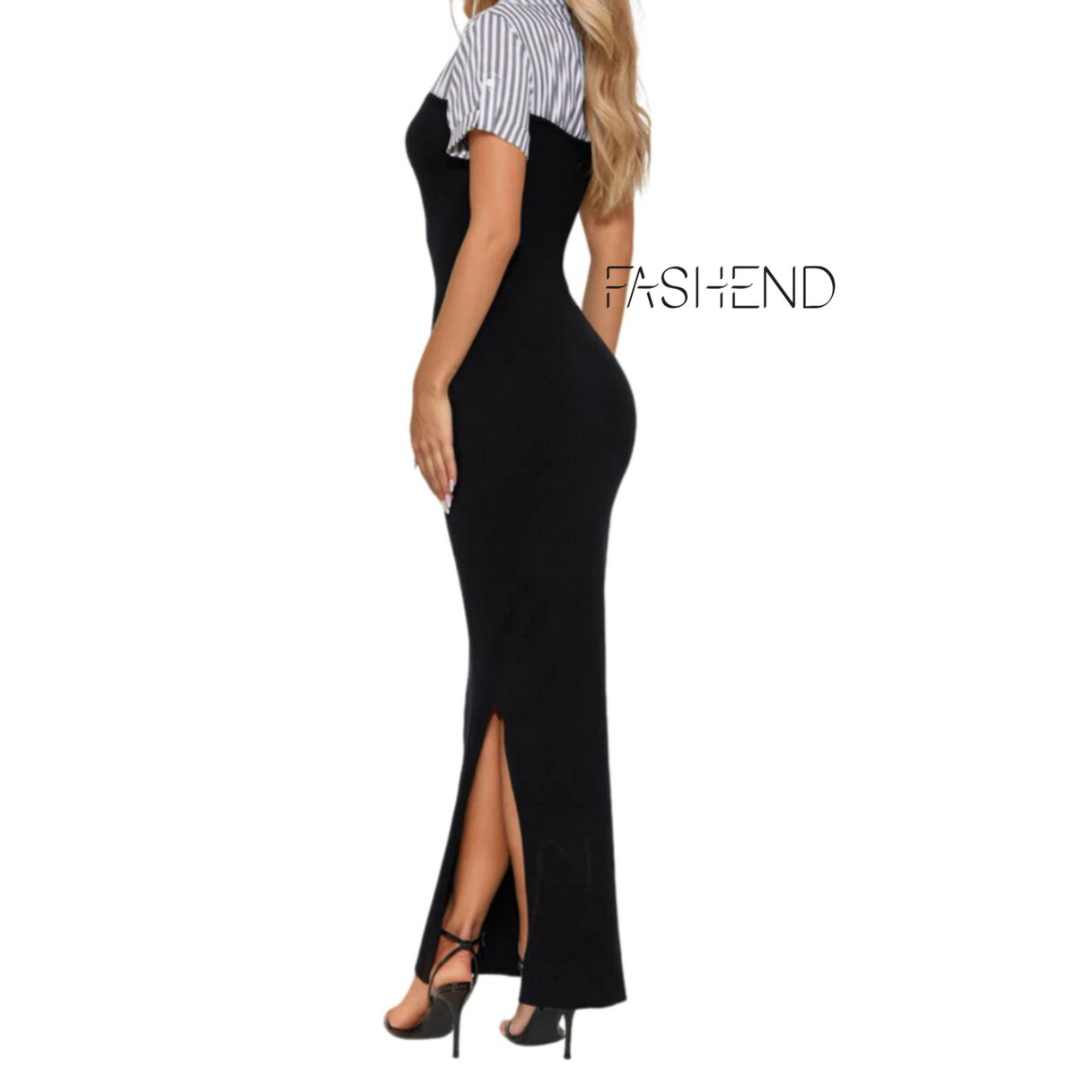 Robe noire élégante FASHEND