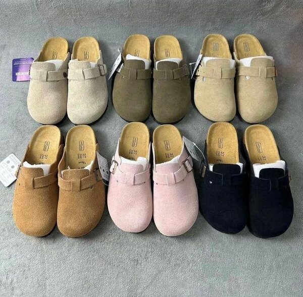 Sabots en daim confortables