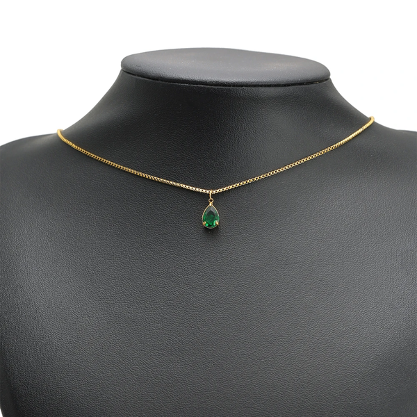 Collier Élégant Émeraude