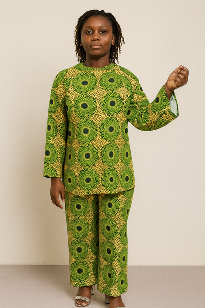 Ensemble en Wax Vert