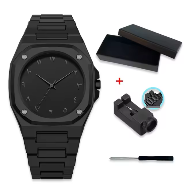 Montre Noire Élégante