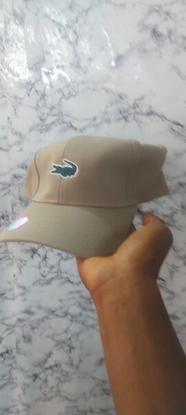 Casquette Lacoste beige homme