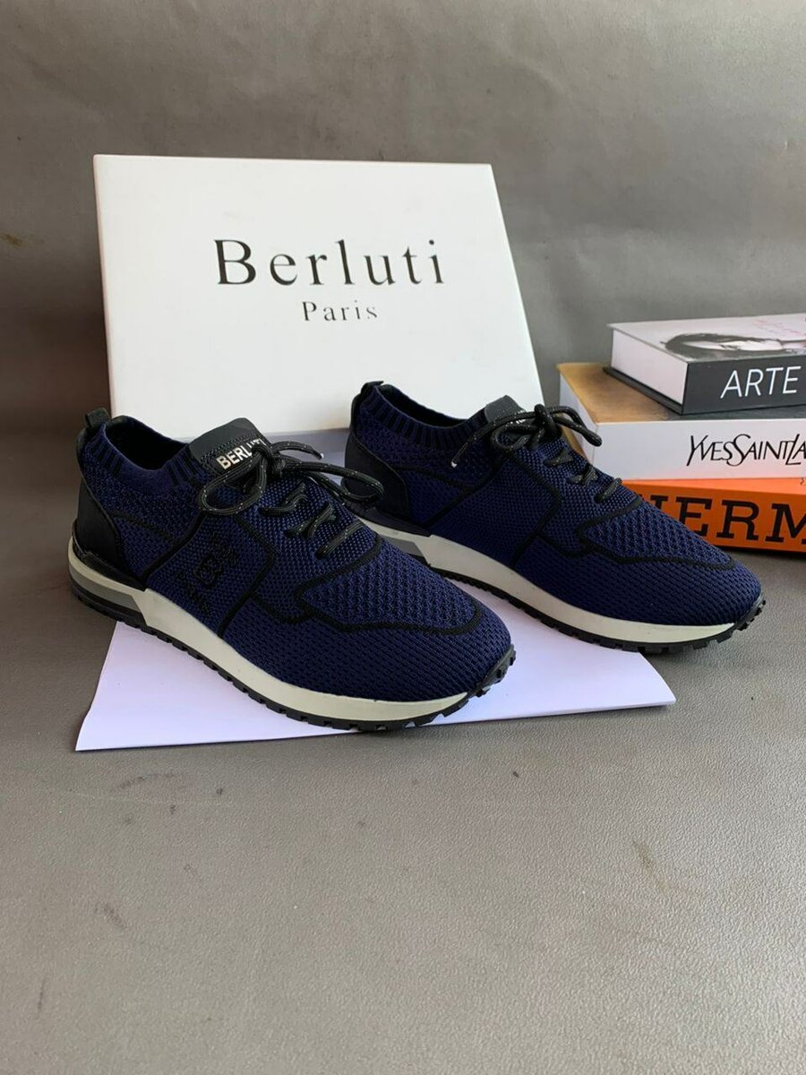 Sneakers Berluti en maille élégante