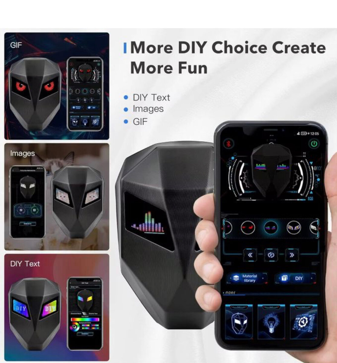 Sac à dos LED intelligent avec casque