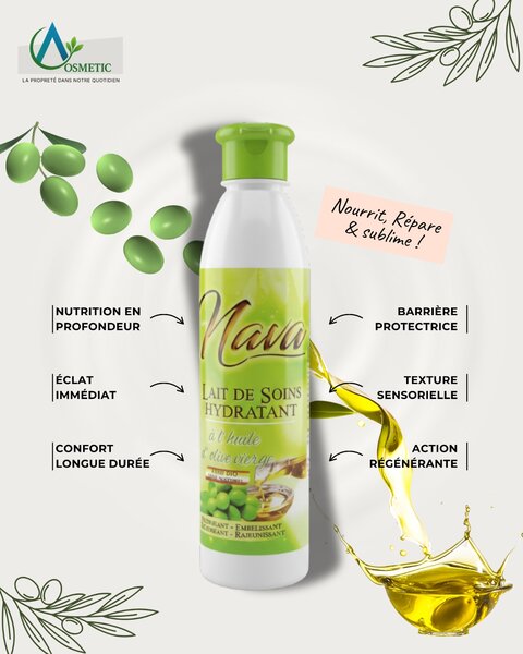 Lait Hydratant à l'Huile d'Olive