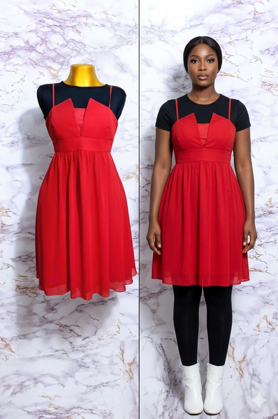 Robe rouge élégante pour femme