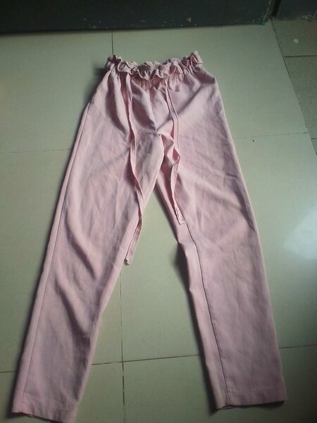 Pantalon rose élégant femme