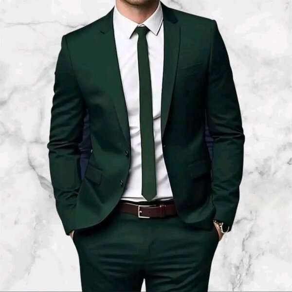 Costume vert homme élégant pour mariage
