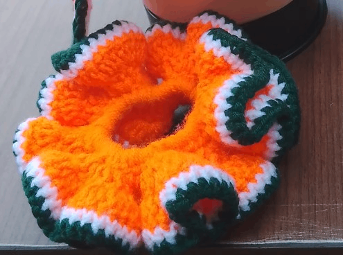 Chouchou tricoté coloré