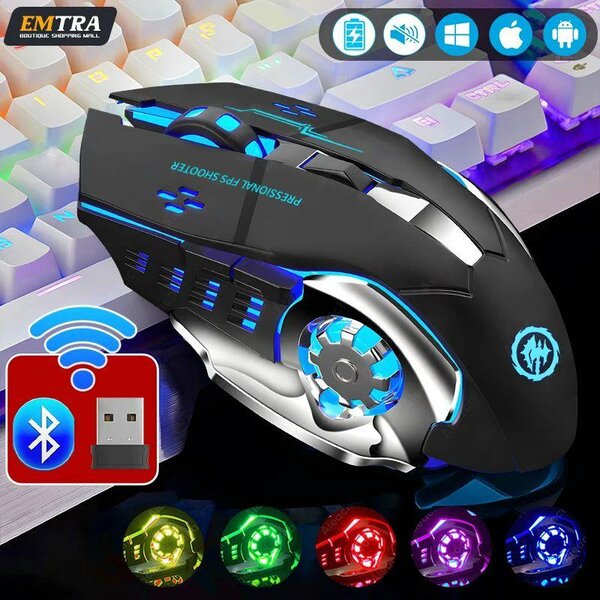 Souris Gamer Sans Fil RGB