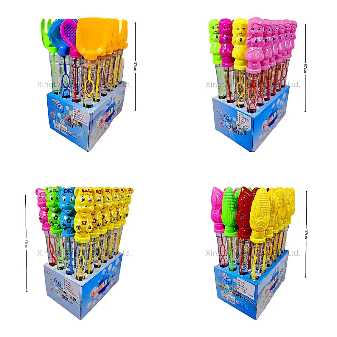 Baguettes à bulles colorées