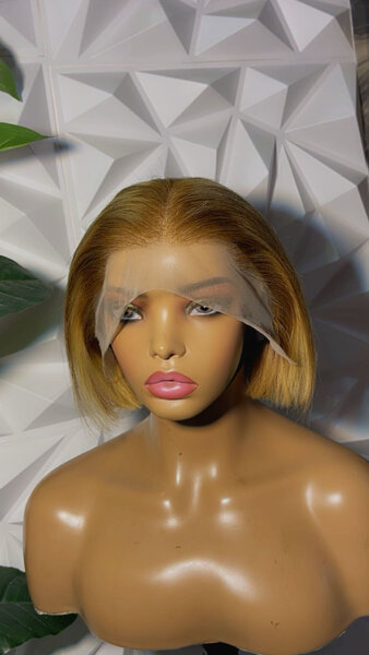 Perruque Lace Front Bob Blonde