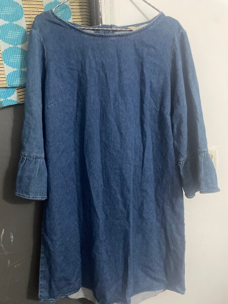 Robe en jeans bleu pour femme