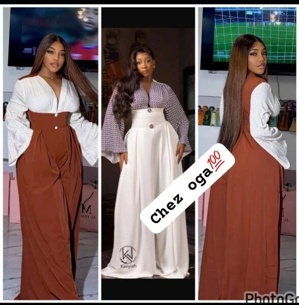 Robe longue élégante bicolore