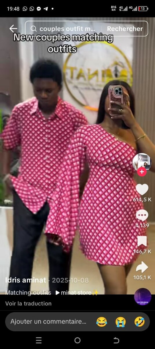 Ensembles assortis couple