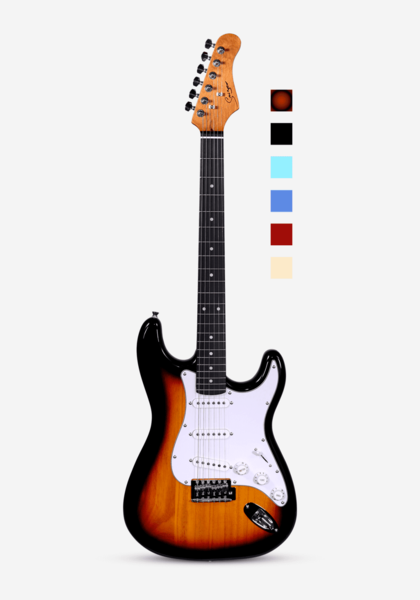 Guitare électrique en sycomore