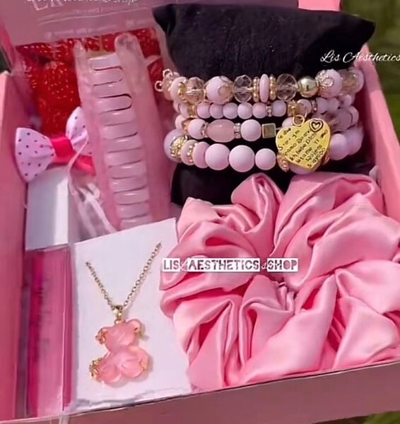 Coffret Cadeau Fille Rose en Luxe