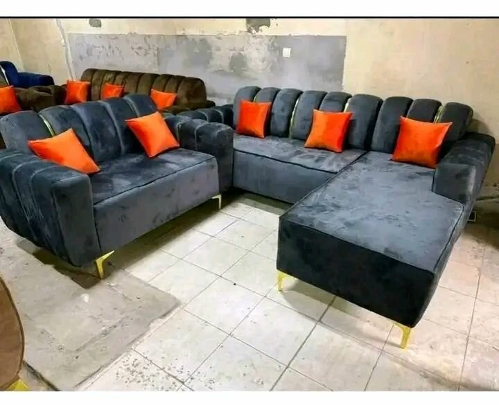 Canapé d'angle moderne en cuir