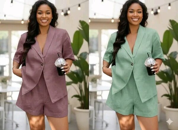 Ensemble Short & Blazer Femme