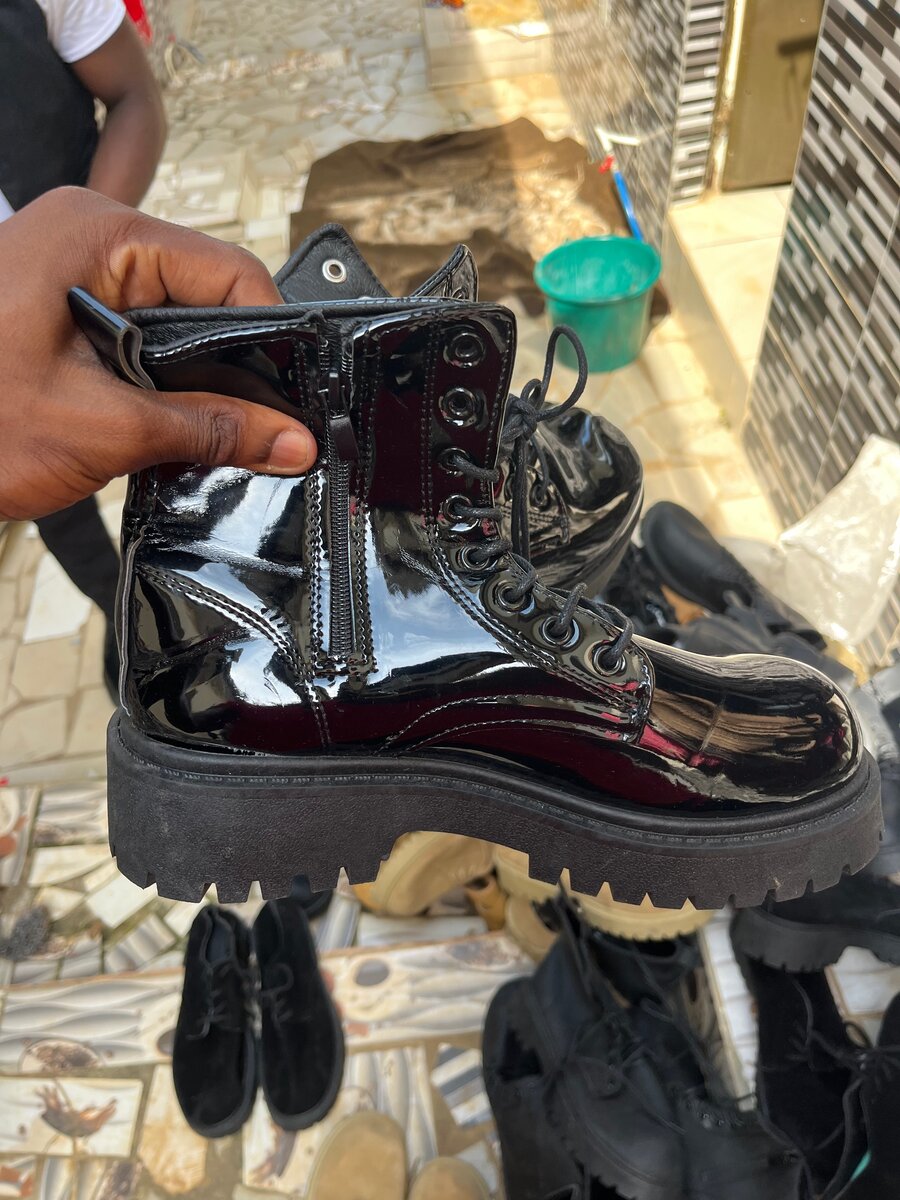 Bottes en cuir tendance