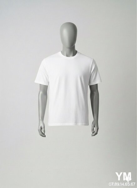 T-shirt uni pour homme
