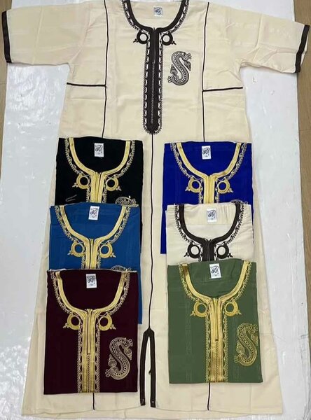 Caftan Homme Bicolore Élégant